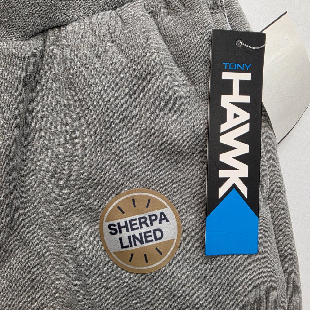Tony Hawk Joggers Kids Size S(8) Gray New Sherpa Lined Sweatpants - Picture 8 of 8